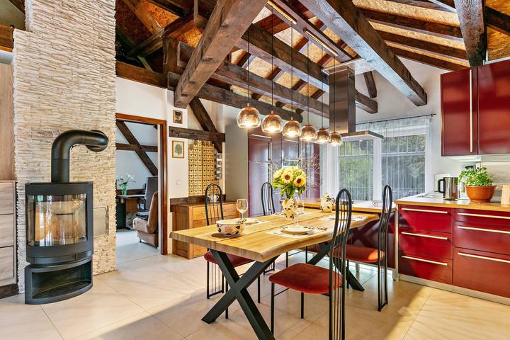 Ferienwohnung für 3 Personen, mit Balkon und Garten
