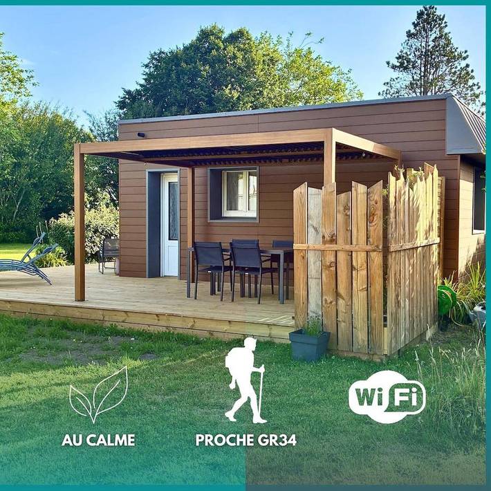 Maison de vacances pour 3 personnes, avec terrasse et jardin
