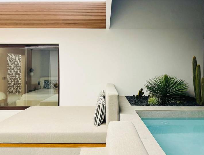 Apartment for 3 people, with Balcony and Terrace as well as Garden and Pool in Nazaret