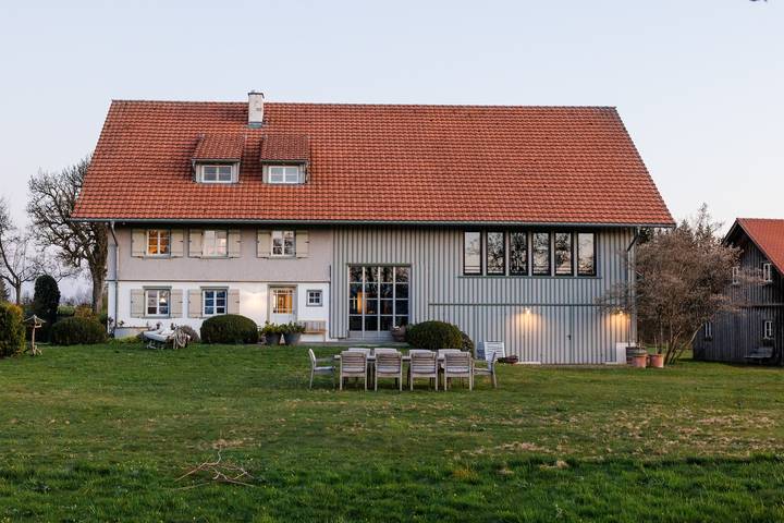 Ferienhaus für 10 Personen, mit Garten und Sauna im Allgäu