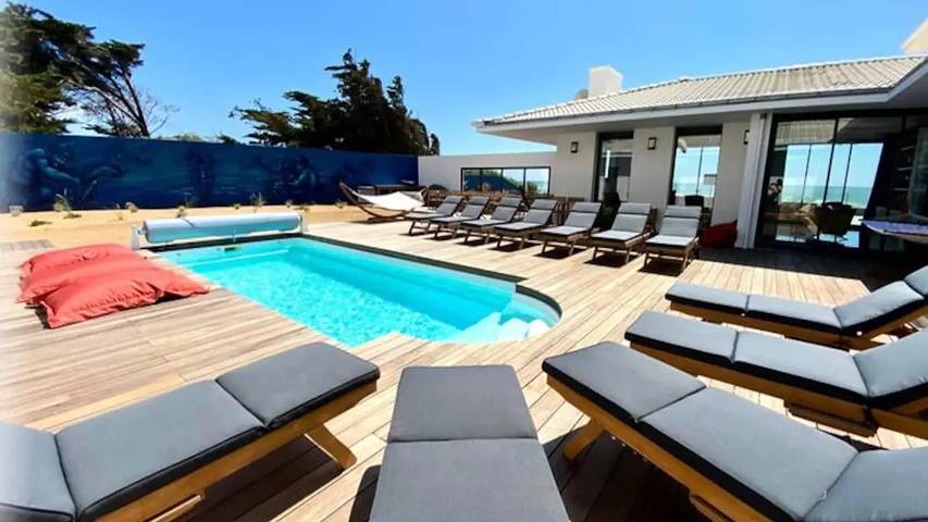 Appartement de vacances pour 16 personnes, avec Terrasse et Jardin ainsi que Piscine et Sauna