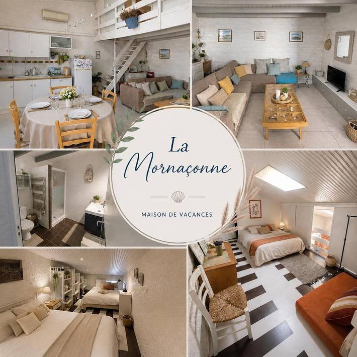 Location de vacances pour 6 personnes, avec terrasse à Mornac-sur-Seudre