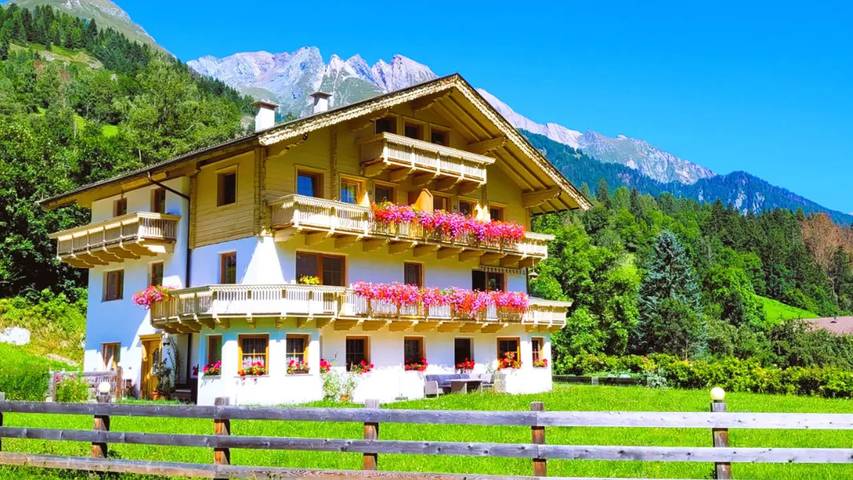 Ferienwohnung für 2 Personen, mit Balkon und Garten
