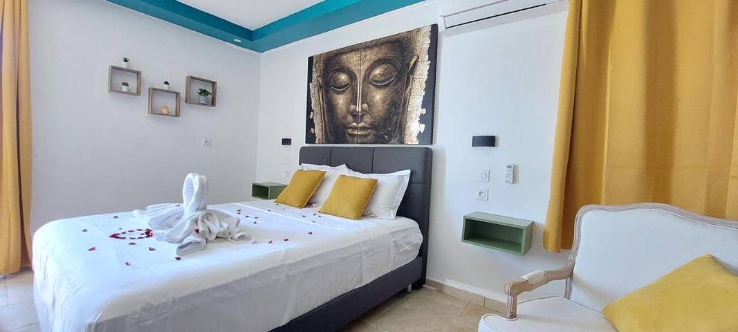 Hôtel pour 4 personnes, avec vue ainsi que terrasse et jardin