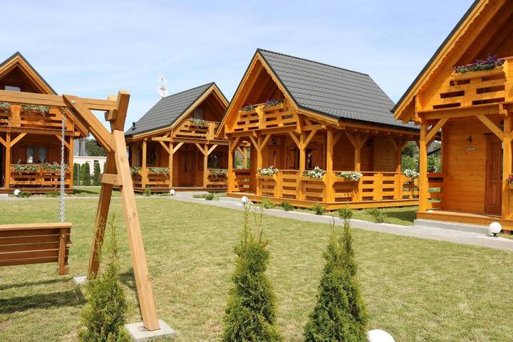 Domek letniskowy dla 6 osób, z Balkon i Taras oraz Ogród i Widok w Dębina