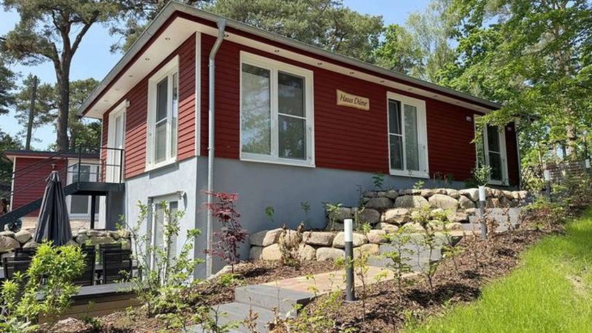 Vakantiehuis voor 4 personen, met sauna en terras in Baabe