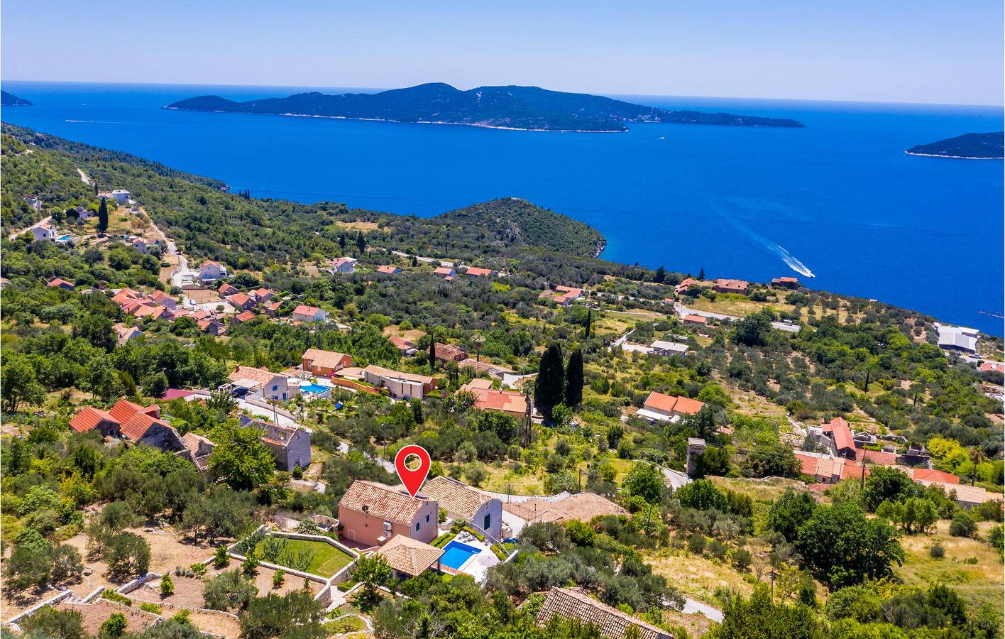 Gemütliche Ferienwohnung mit Pool, Terrasse und WLAN in der Nähe der Küste von Brsecine in Brsecine, Grad Dubrovnik