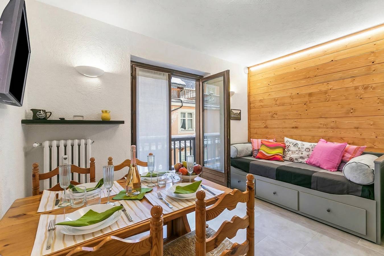 Ganze Wohnung, Rochebrune 6th - Flat with Balcony for 4 in Claviere, Via Lattea