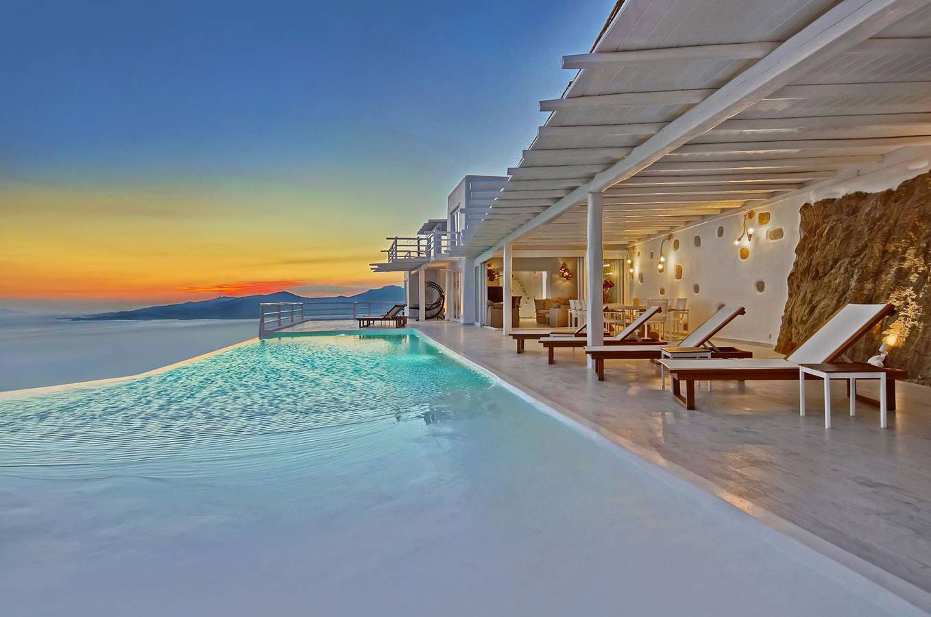 Exquisite Mykonos Villa | Villa Golden Sun 8 Bedroom | Panoramic Sea View in Faros Armenistis, Mykonos