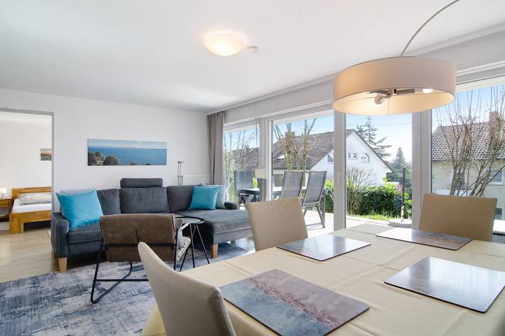 Ferienwohnung für 4 Personen, mit Garten und Seeblick, mit Haustier in Meersburg