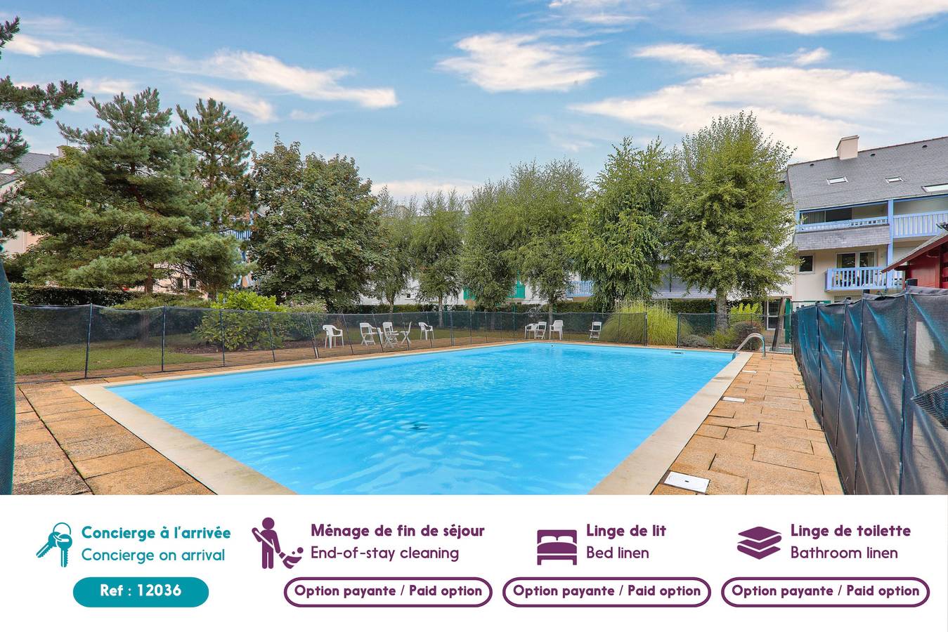 Apartamento entero, Port du Crouesty, appartement pour 4 avec piscine in Kerjouanno, Arzon