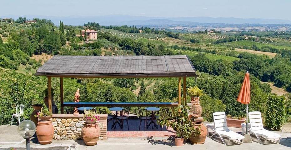B&b per 2 persone, con Terrazza e Giardino nonché Panorama a San Gimignano