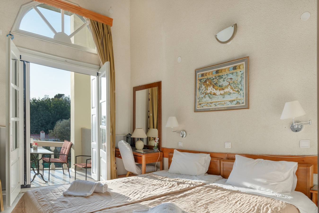 Ganze Wohnung, Ferienwohnung 'Zwei-Schlafzimmer Nr. 6' mit Meerblick, Wi-Fi und Klimaanlage in Panormos, Kalymnos