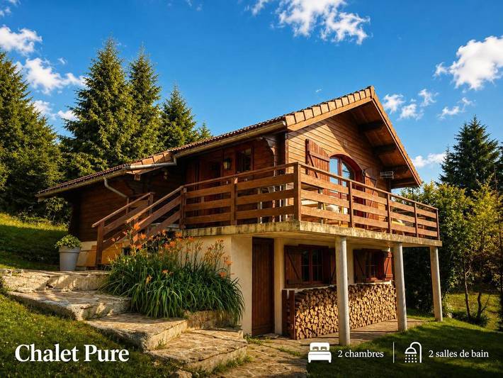 Chalet pour 4 personnes, avec Balcon et Vue
