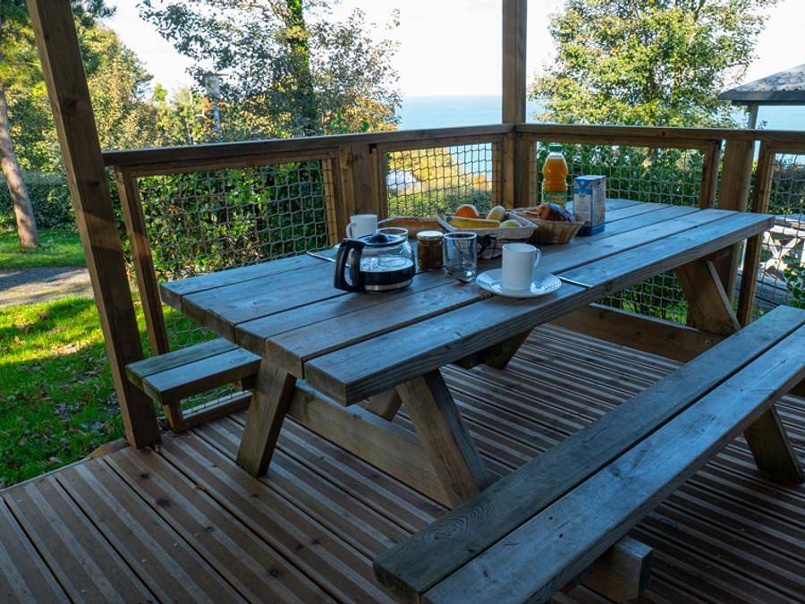 Camping Village de Reneville - Chalet 2 personas - Chalet premium - 18 m² - 1 habitación vista mar in Fécamp, Región de Le Havre