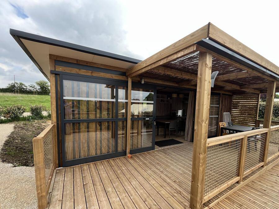 La Buissonnière Lodges - Lodge 4 personen - Cottage Lodge Pmr (35 m² - 2 Schlafräume) in Chisseaux, Tours und Umgebung