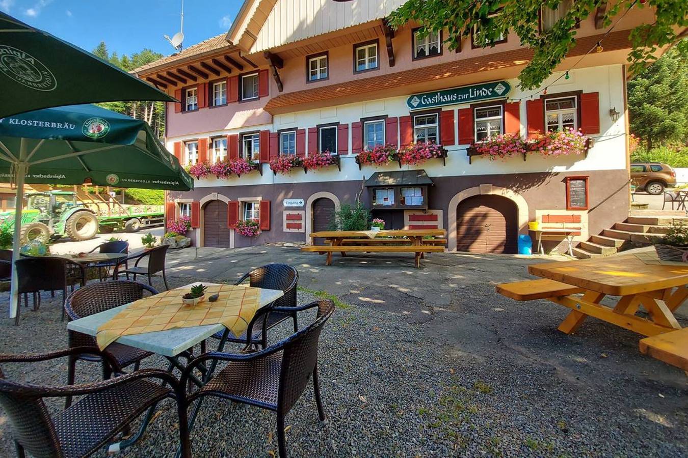 Gasthaus zur Linde - 'Einzelzimmer Sternenblick' mit gemeinsamer Terrasse, Garten und Wlan in Oberharmersbach, Mittlerer Schwarzwald