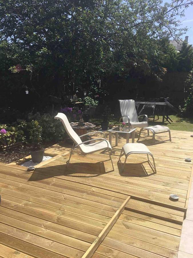 Maison de vacances pour 3 personnes, avec jacuzzi ainsi que jardin et terrasse