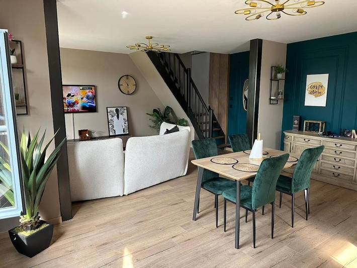 Location de vacances pour 4 personnes, avec jardin et terrasse à Verlinghem