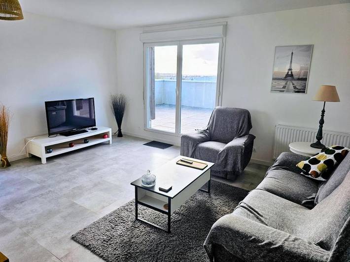 Gîte pour 4 personnes, avec vue et terrasse à Couëron