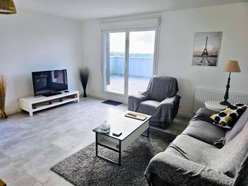 Gîte pour 4 personnes, avec terrasse et vue à Couëron