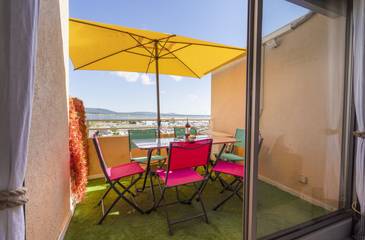 Gîte pour 6 personnes, avec balcon à Frontignan
