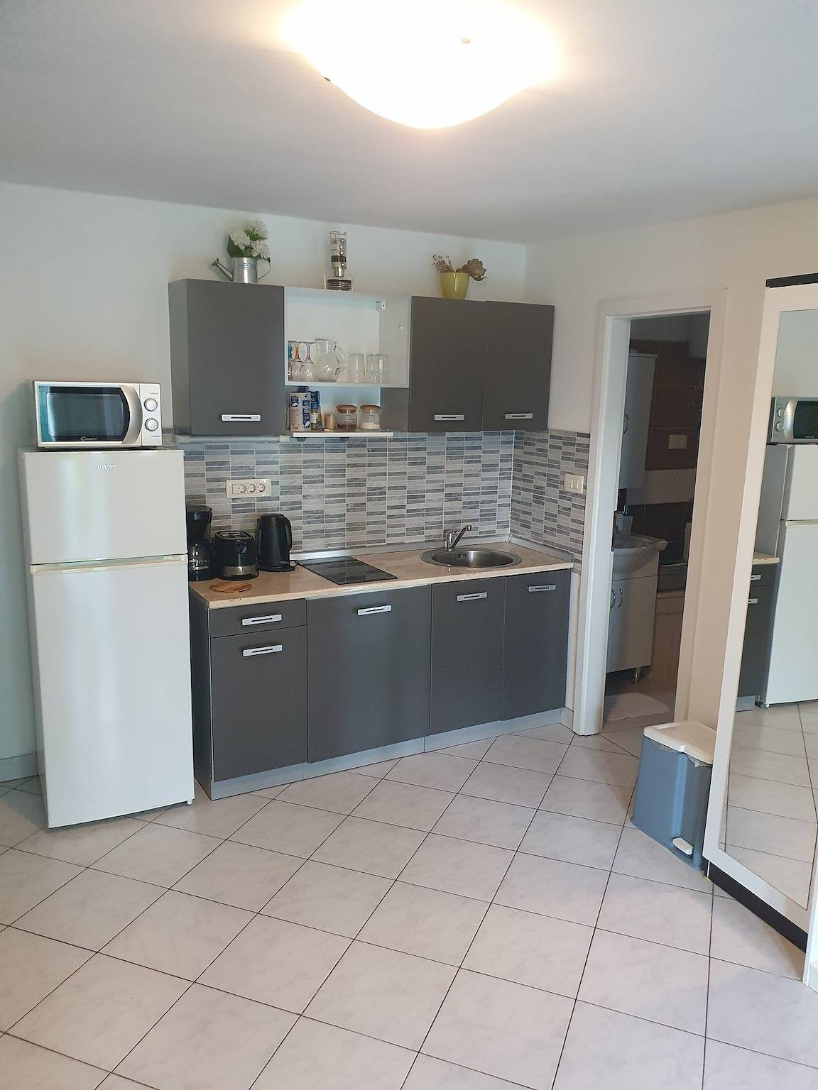 Cały apartament, Jednopokojowy apartament z tarasem i widokiem na morze Opatija A-23795-b in Plaža za pse (Icici), Icici