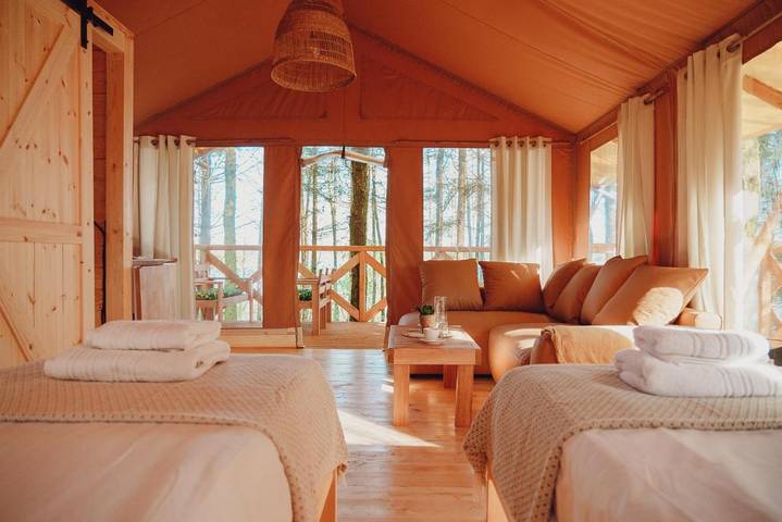 Camping für 4 Personen, mit Whirlpool und Terrasse sowie Garten und Sauna in Ermland-Masuren - 3