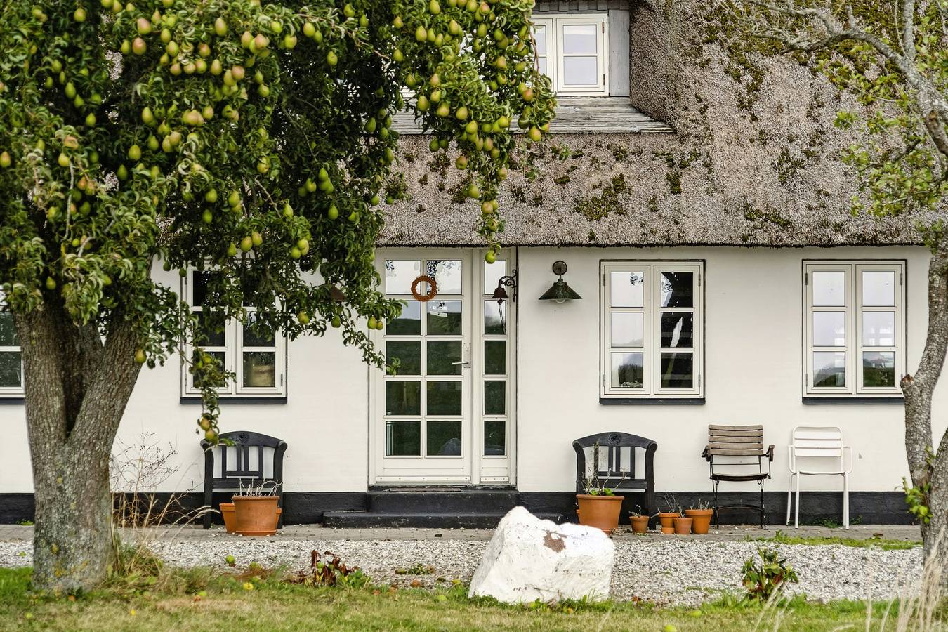 An der Bucht steht ein wunderschönes strohgedecktes Haus in Nørre Aaby, Kleiner Belt