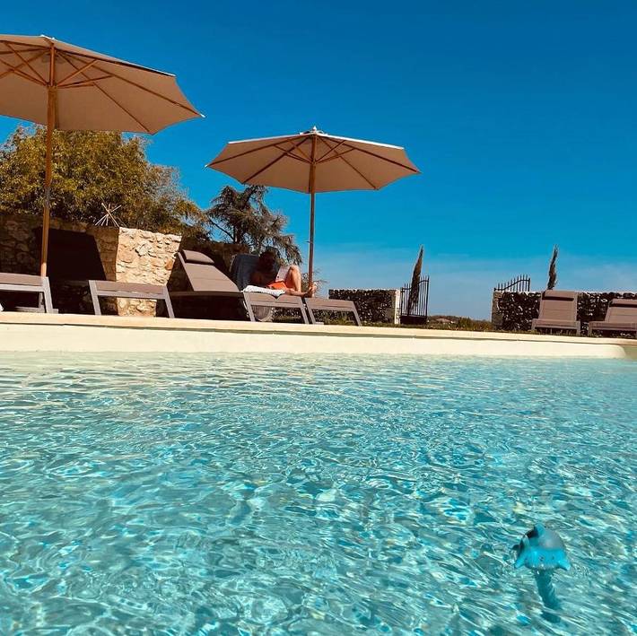 Location de vacances pour 4 personnes, avec vue ainsi que jardin et piscine, animaux acceptés à Lagraulet-du-Gers - 2
