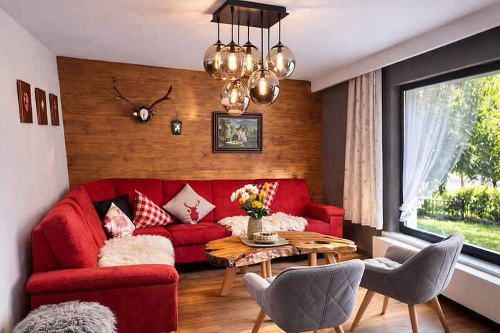 Ferienhaus für 9 Personen, mit Sauna und Garten, mit Haustier