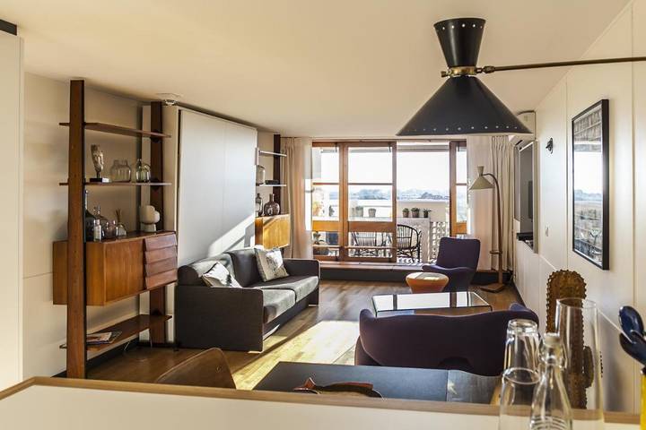 Appartement de vacances pour 2 personnes, avec Balcon ainsi que Terrasse et Jardin