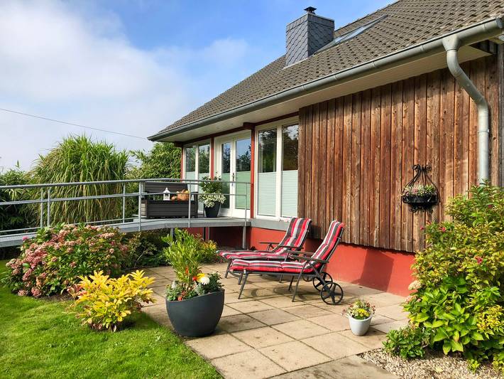 Ferienhaus für 6 Personen, mit Balkon und Terrasse sowie Garten und Sauna in Grödersby