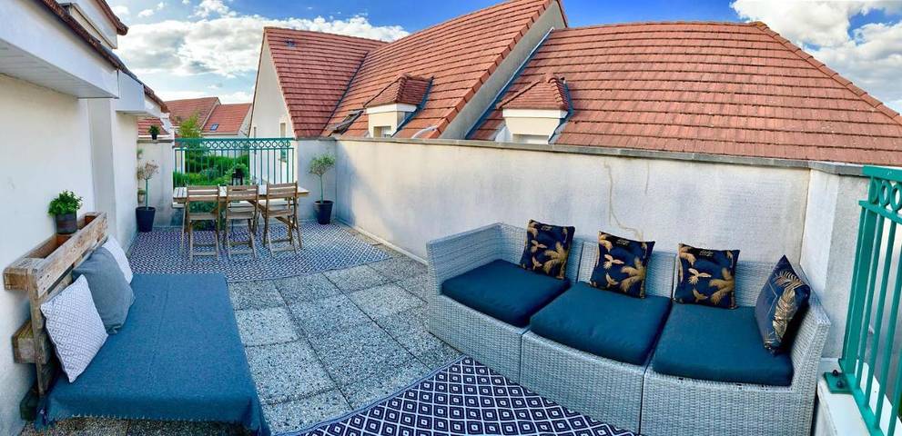 Appartement de vacances pour 10 personnes, avec Terrasse à Magny-le-Hongre