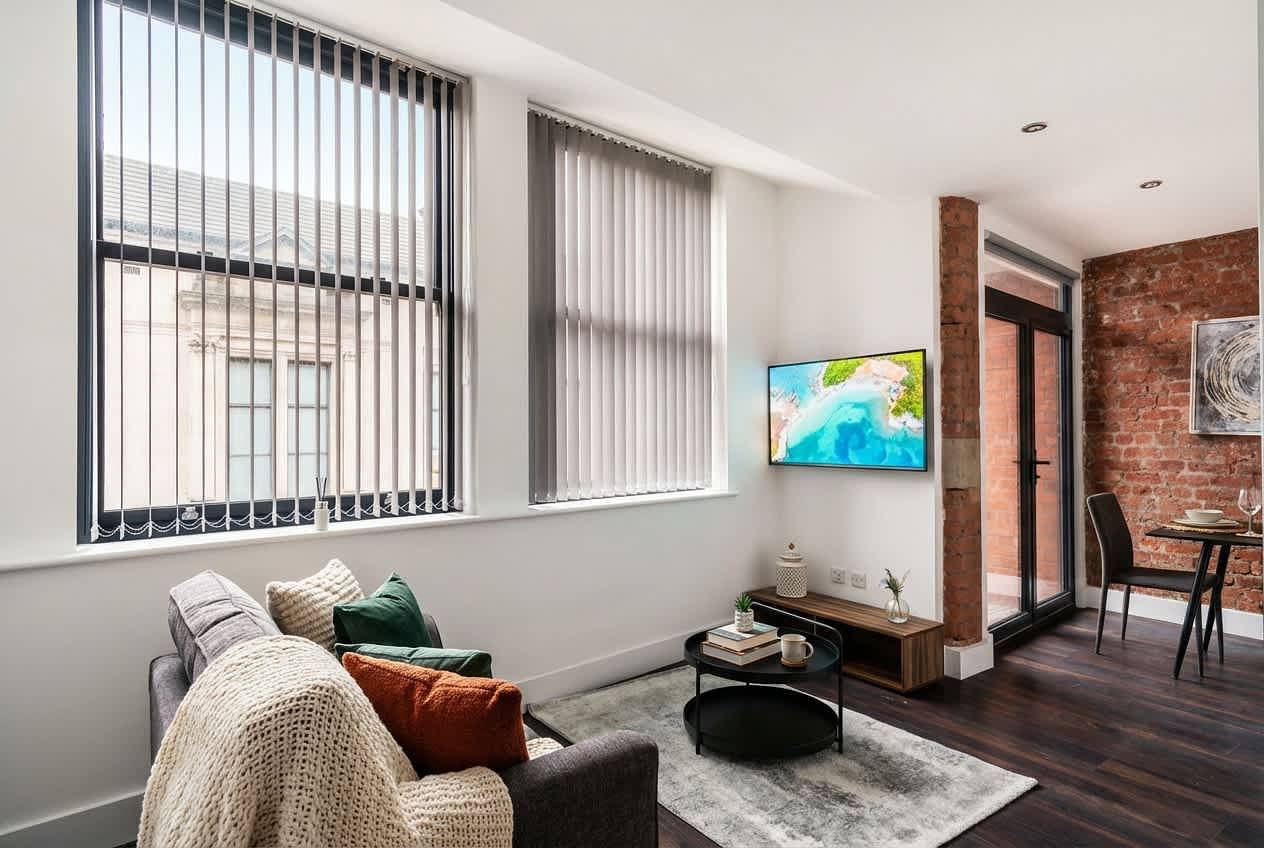 Ganze Wohnung, Modern Central Liverpool Apartment with Balcony in Liverpool, Merseyside
