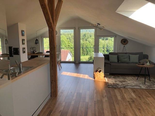 Ferienwohnung für 6 Personen, mit Garten und Ausblick in Sigmarszell