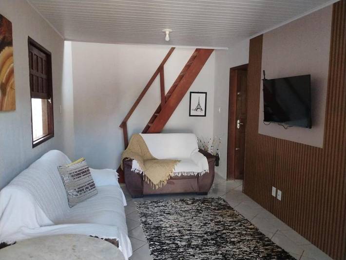 Casas e apartamentos de temporada para 6 pessoas, com vista e terraço e ainda jardim em Vera Cruz 