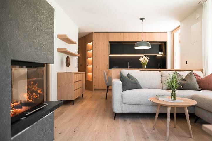 Ferienwohnung für 4 Personen, mit Seeblick und Garten sowie Sauna