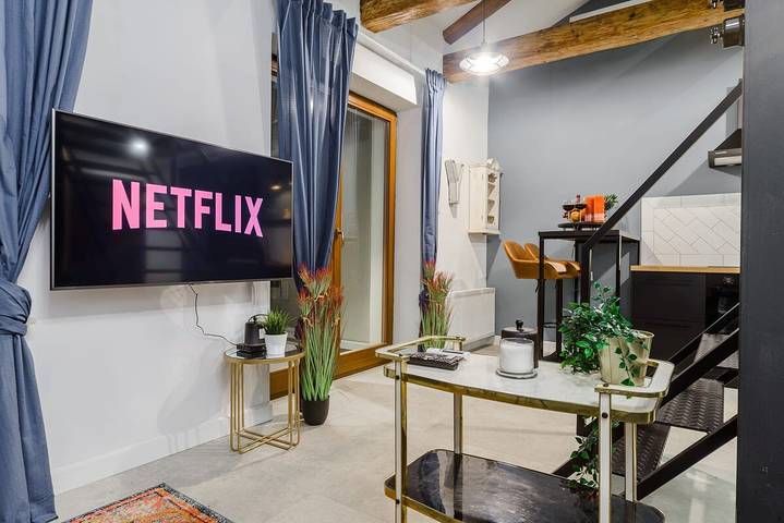 Apartament wakacyjny dla 4 osób, z Ogród w Łódź