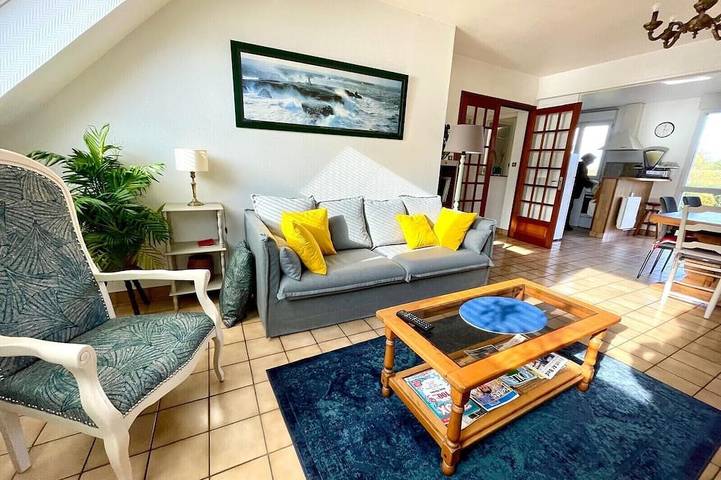 Location de vacances pour 6 personnes, avec terrasse et jardin dans Plage Du Billou Santec