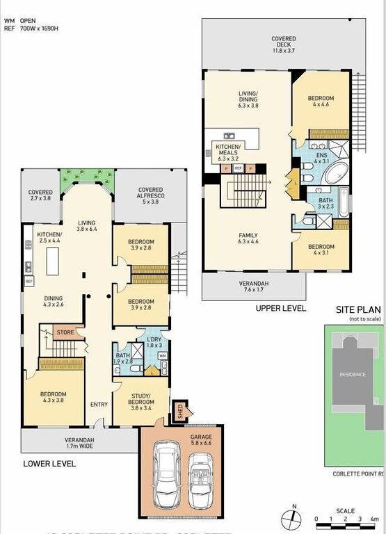 Holiday home for 12 people, with balcony in Corlette