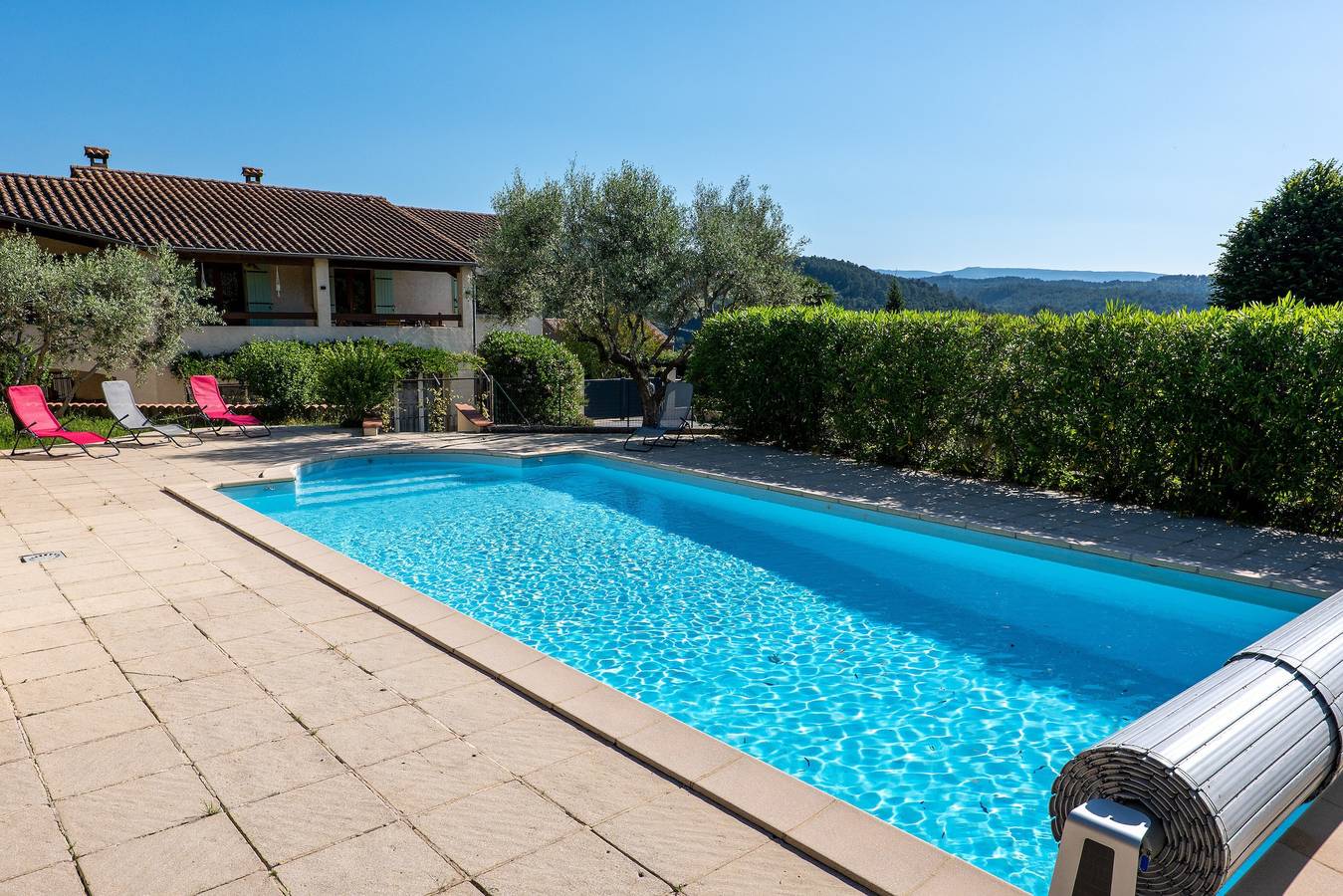 Villa « De L’Olivier » avec piscine privée, Wi-Fi et climatisation in Labégude, Parc naturel régional des Monts d'Ardèche