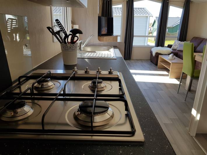 Camping für 6 Personen, mit Terrasse, mit Haustier an der Nordsee