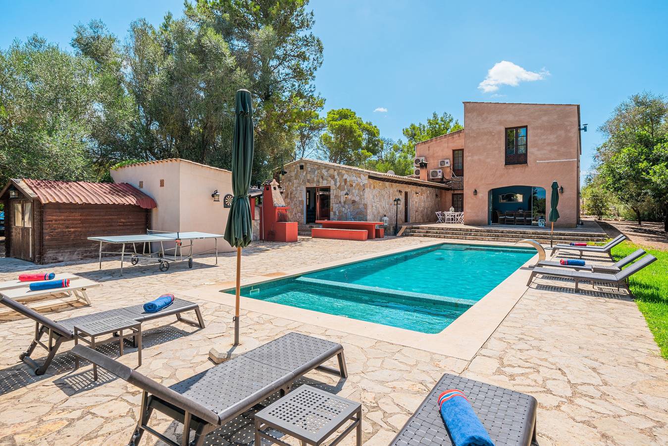 Casa Rural para 12 Personas en Algaida, Interior de Mallorca