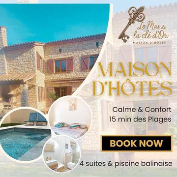 Maison d’hôte pour 2 personnes, avec jardin ainsi que vue et piscine à Puget-sur-Argens