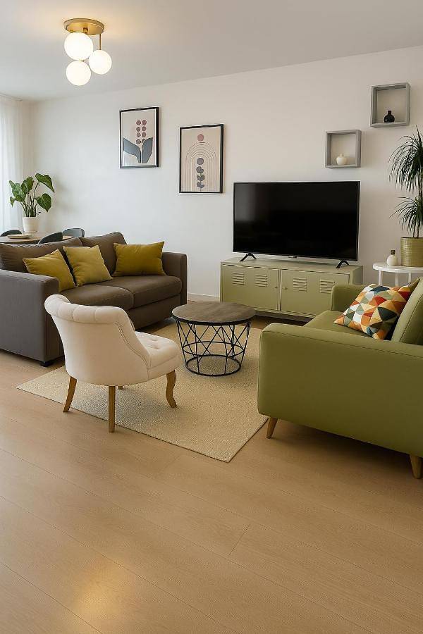 Gîte pour 8 personnes, avec terrasse et vue à La Courneuve