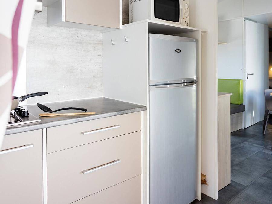 Camping Le Helles  - Mobilheim 6 personen - Mobilheim | Comfort | 2 Schlafz. | 6 Pers. | Nicht überdachte Hochterrasse | 1 Bad in Combrit, Côte de Cornouaille