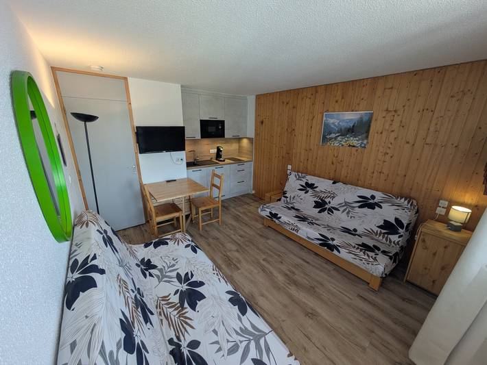 Studio pour 2 personnes, avec vue et balcon dans Plagne Villages