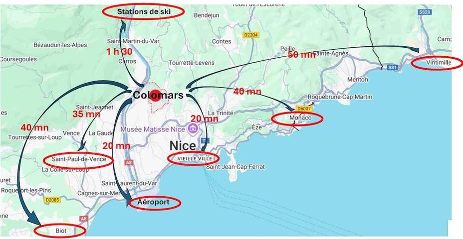 Gîte pour 2 personnes, avec terrasse à Colomars - 4