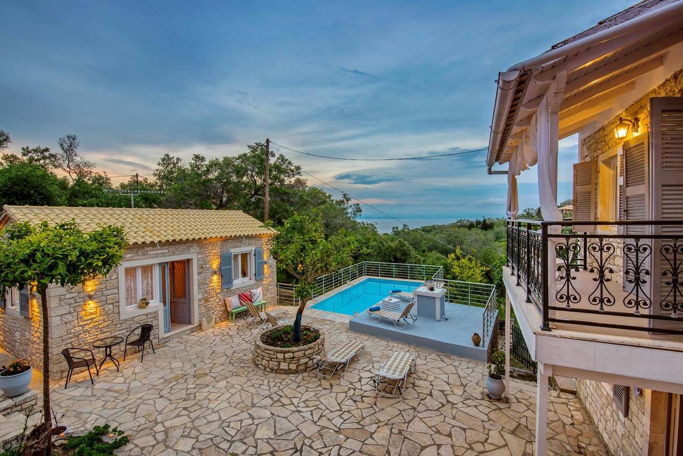 Villa pour 8 personnes avec vue sur l’océan in Lakka, Paxos
